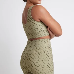 Clearance Aje ATHLETICA Monogram Sports Bra 311 Sage/Forest Green