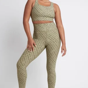 Clearance Aje ATHLETICA Monogram Sports Bra 311 Sage/Forest Green