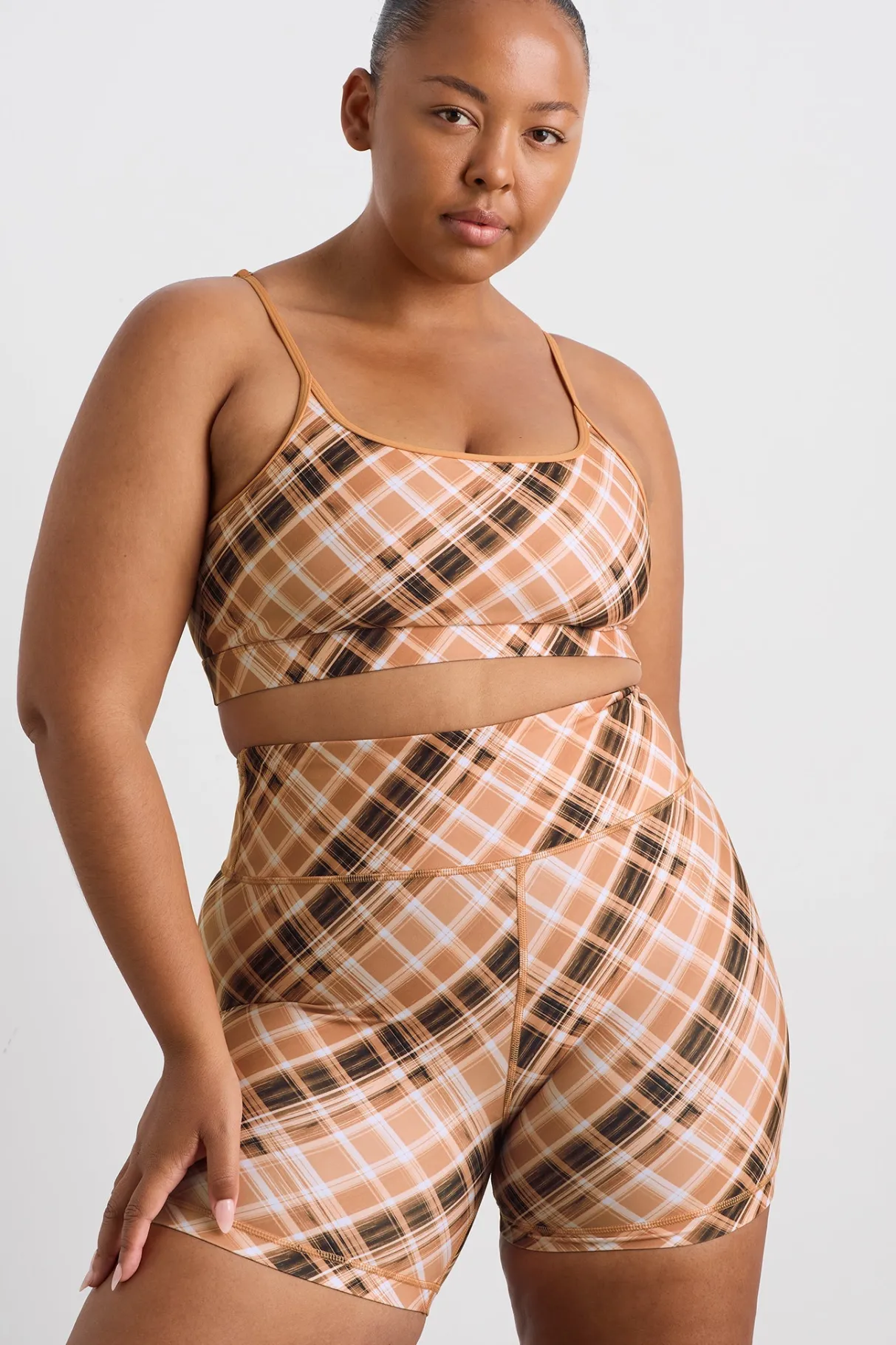 multi_strap_sports_bra__12.webp Shop Aje ATHLETICA Multi Strap Sports Bra 363 Blurred Tan Check