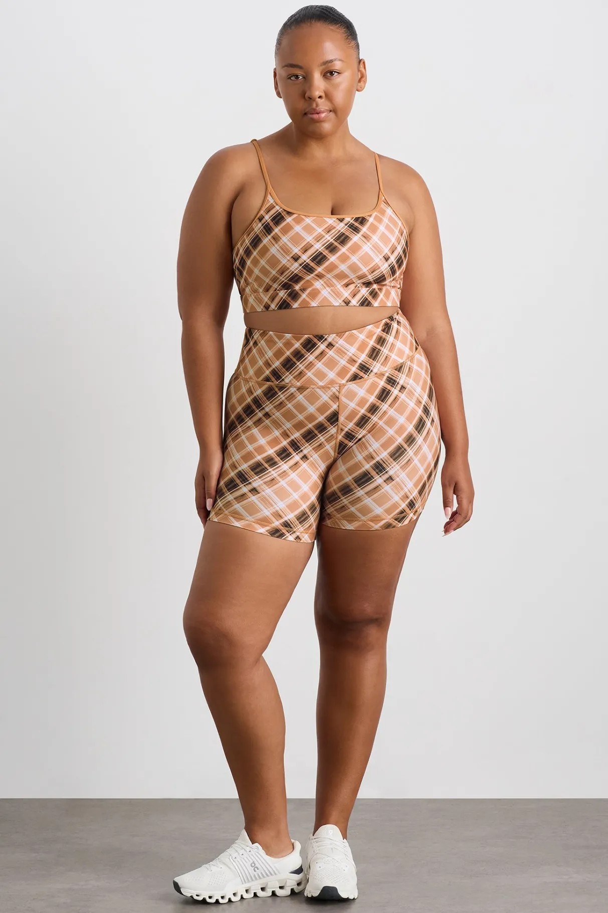 multi_strap_sports_bra__13.webp Shop Aje ATHLETICA Multi Strap Sports Bra 363 Blurred Tan Check