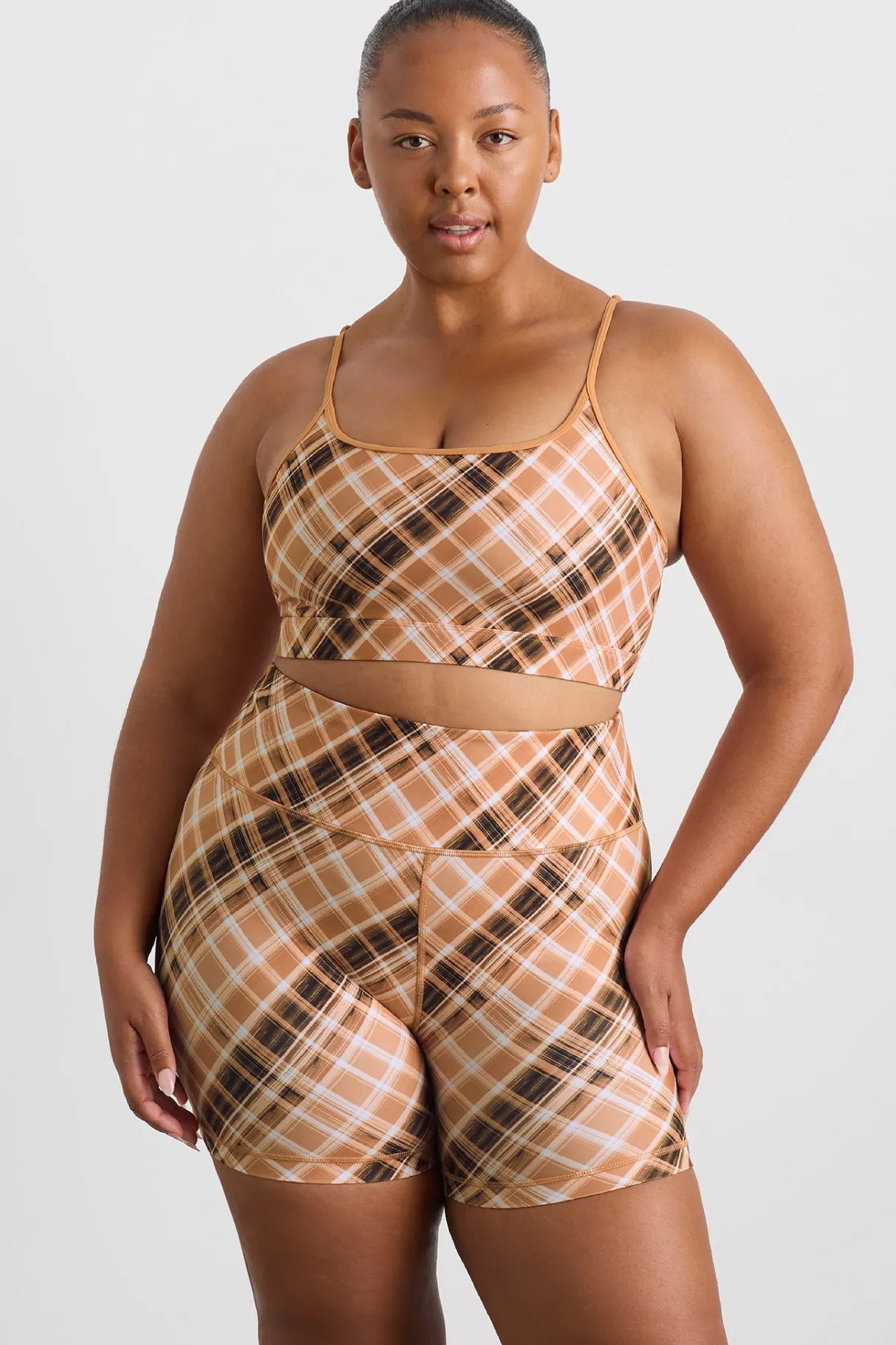 multi_strap_sports_bra__16.webp Shop Aje ATHLETICA Multi Strap Sports Bra 363 Blurred Tan Check