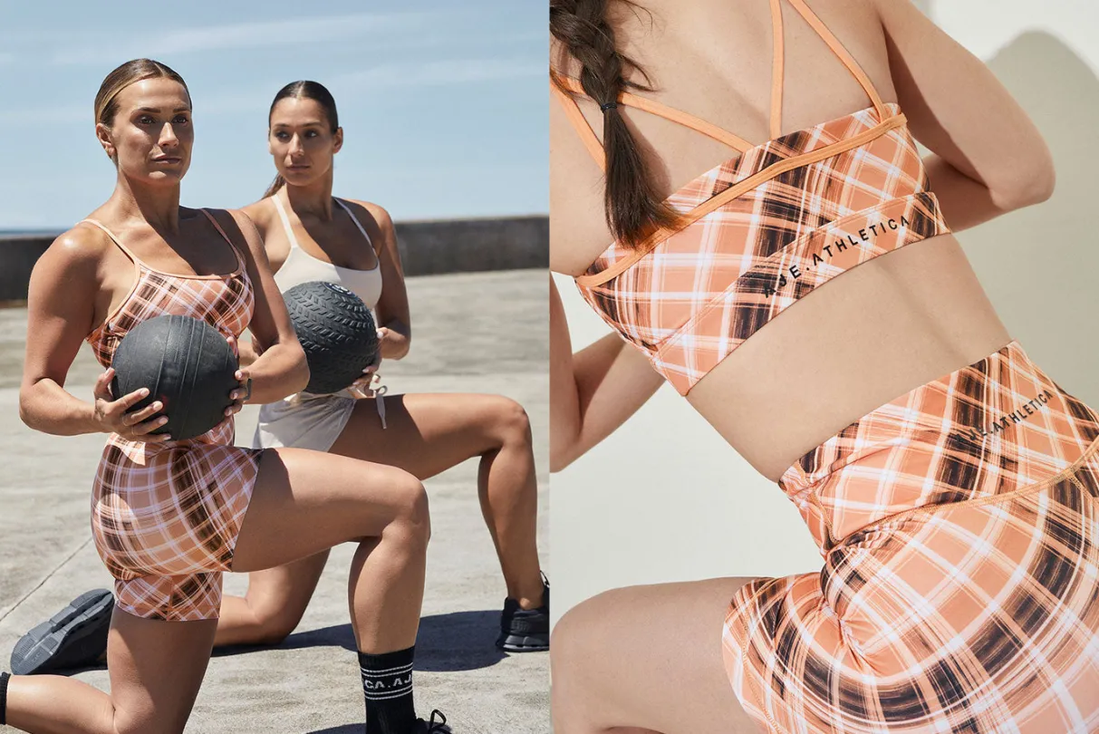 multi_strap_sports_bra__19.webp Shop Aje ATHLETICA Multi Strap Sports Bra 363 Blurred Tan Check