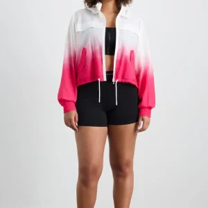 Store Aje ATHLETICA Ombre Hooded Spray Jacket 716 Ombre Pink