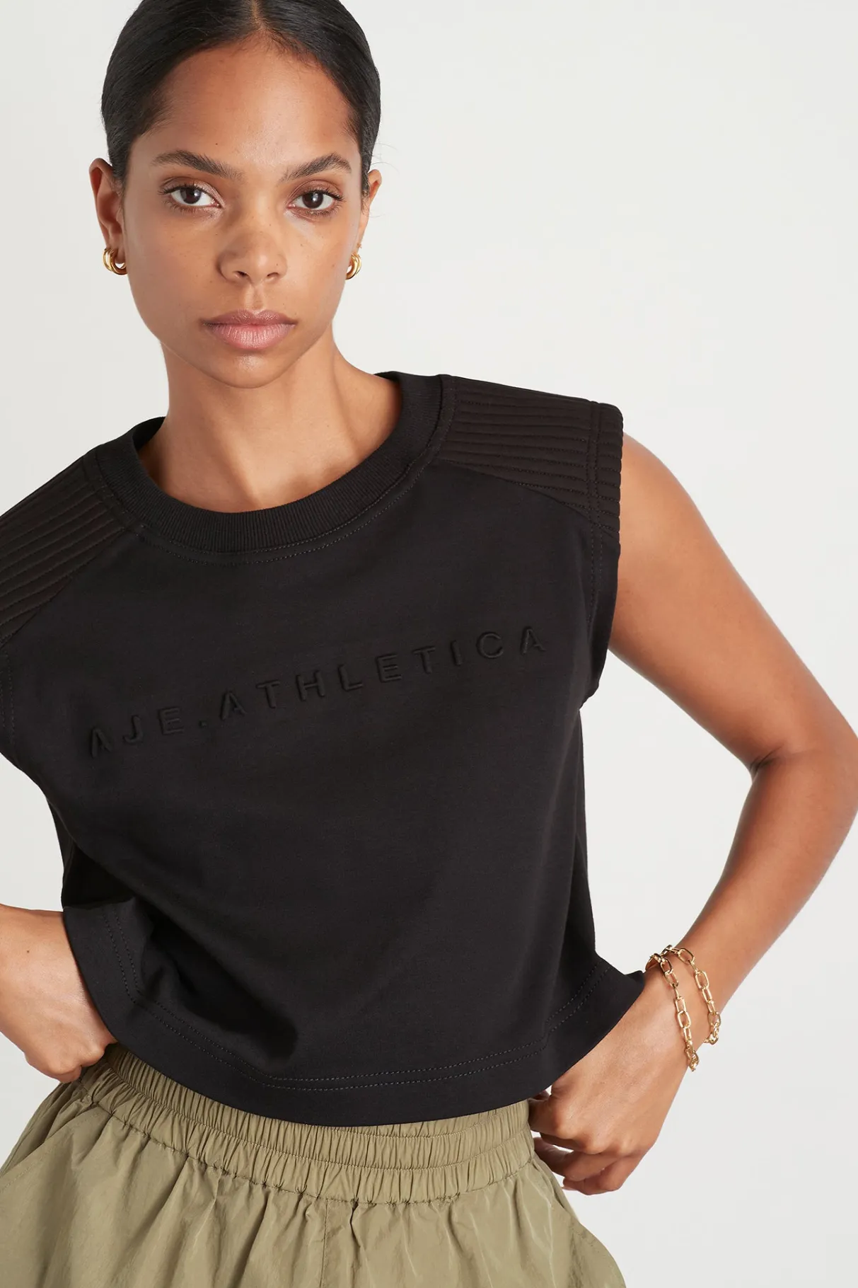 ottoman_crop_tank__0-1.webp Sale Aje ATHLETICA Ottoman Crop Tank 106 Black