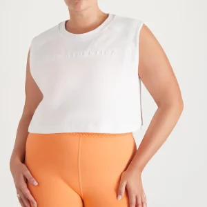 Cheap Aje ATHLETICA Ottoman Crop Tank 106 White