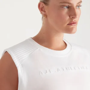 Cheap Aje ATHLETICA Ottoman Crop Tank 106 White