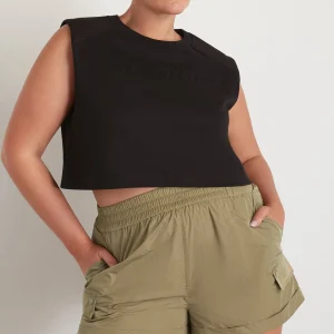 Sale Aje ATHLETICA Ottoman Crop Tank 106 Black