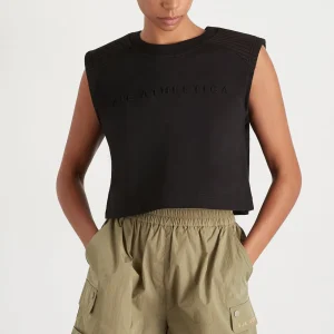 Sale Aje ATHLETICA Ottoman Crop Tank 106 Black