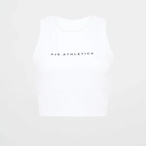 Shop Aje ATHLETICA Ottoman Rib Tank 135 White