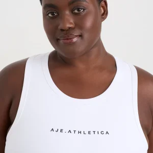 Shop Aje ATHLETICA Ottoman Rib Tank 135 White