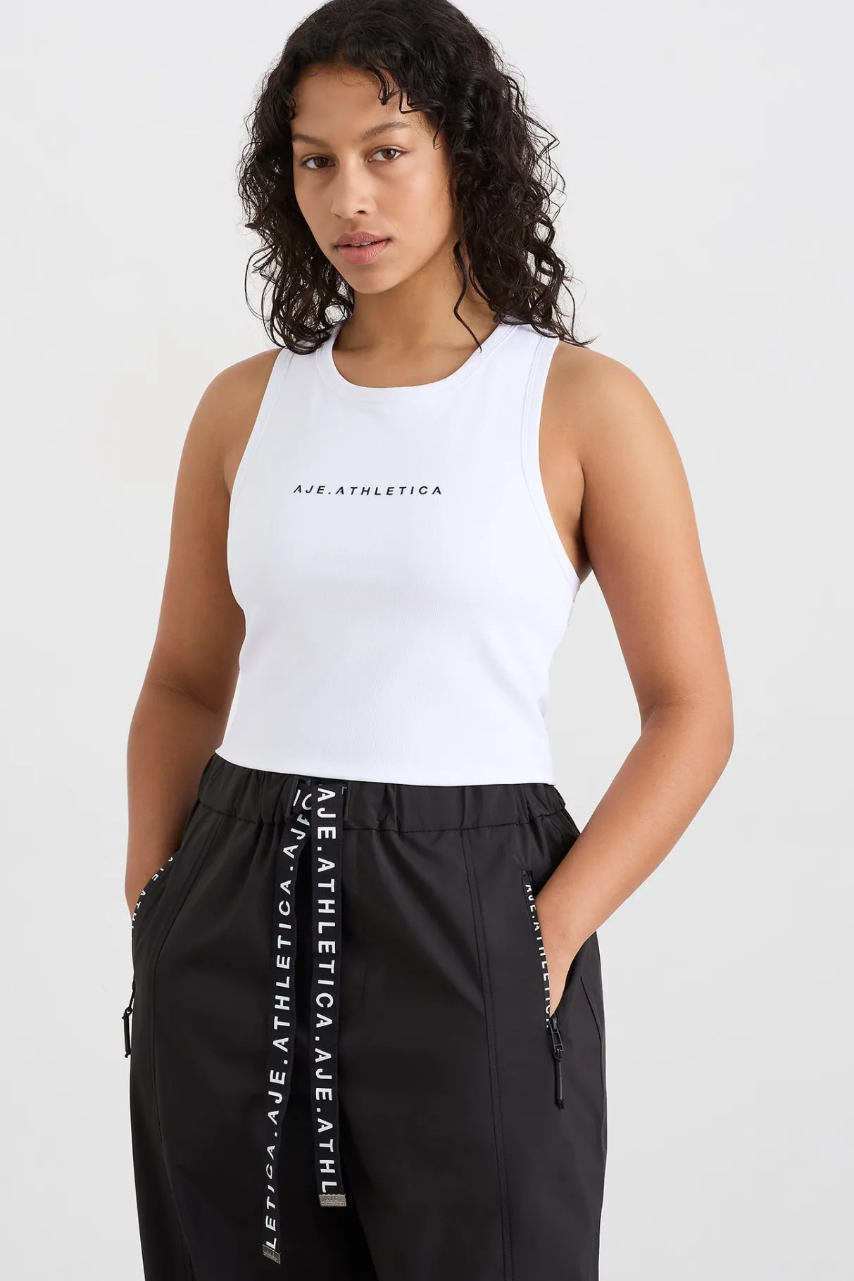 ottoman_rib_tank__5.webp Shop Aje ATHLETICA Ottoman Rib Tank 135 White