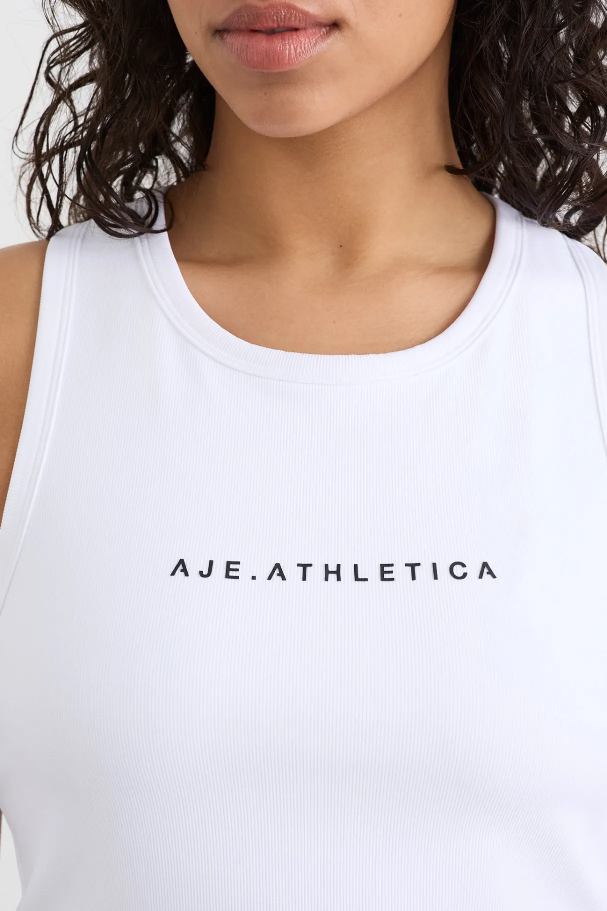 ottoman_rib_tank__7.webp Shop Aje ATHLETICA Ottoman Rib Tank 135 White