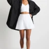 Store Aje ATHLETICA Ottoman Scuba Skirt 627 White