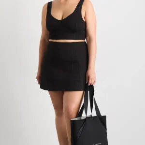 Cheap Aje ATHLETICA Ottoman Scuba Skirt 627 Black