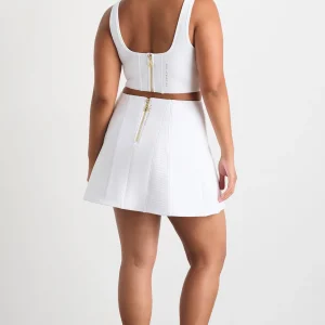 Store Aje ATHLETICA Ottoman Scuba Skirt 627 White
