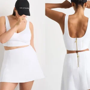 Store Aje ATHLETICA Ottoman Scuba Skirt 627 White