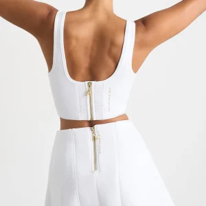 Store Aje ATHLETICA Ottoman Scuba Skirt 627 White
