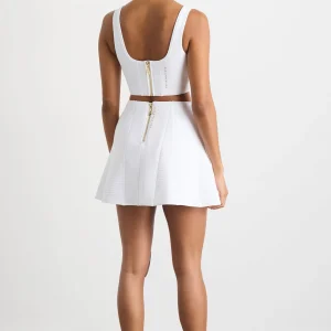 Store Aje ATHLETICA Ottoman Scuba Skirt 627 White