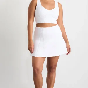 Store Aje ATHLETICA Ottoman Scuba Skirt 627 White