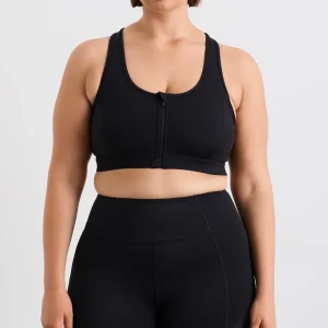 Store Aje ATHLETICA Ottoman Zip Front Bra 329 Black