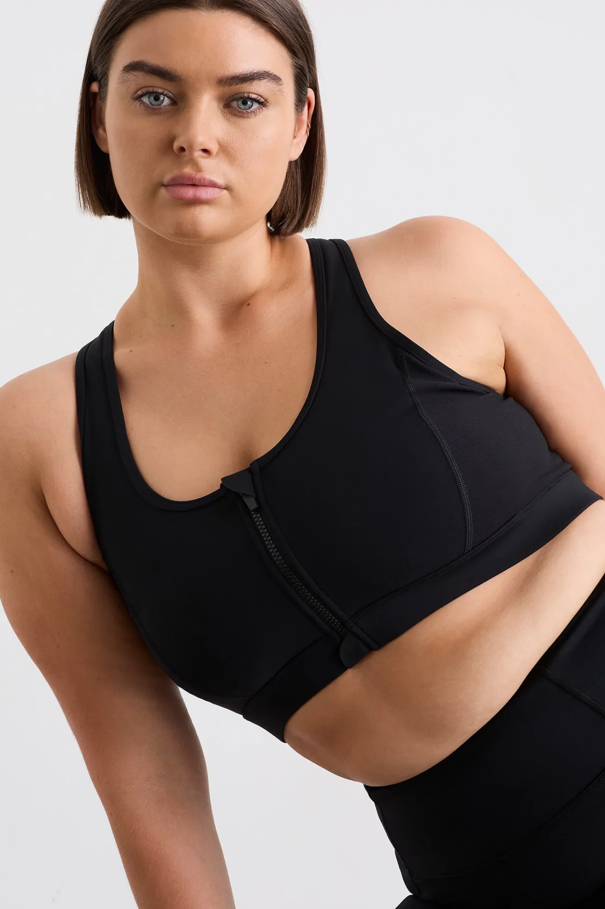 ottoman_zip_front_bra__13.webp Store Aje ATHLETICA Ottoman Zip Front Bra 329 Black