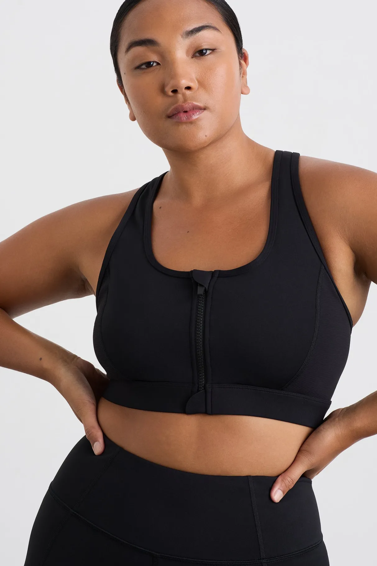 ottoman_zip_front_bra__6.webp Store Aje ATHLETICA Ottoman Zip Front Bra 329 Black