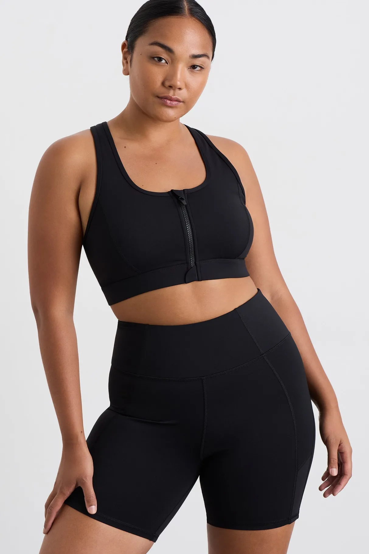 ottoman_zip_front_bra__7.webp Store Aje ATHLETICA Ottoman Zip Front Bra 329 Black
