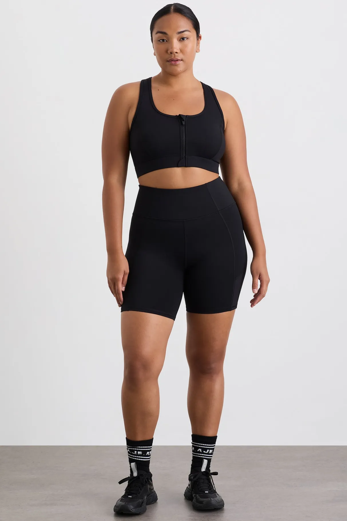 ottoman_zip_front_bra__8.webp Store Aje ATHLETICA Ottoman Zip Front Bra 329 Black