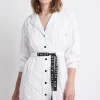 Fashion Aje ATHLETICA Oversized Belted Mini Dress 803 White/Black