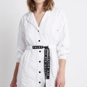 Fashion Aje ATHLETICA Oversized Belted Mini Dress 803 White/Black