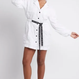 Fashion Aje ATHLETICA Oversized Belted Mini Dress 803 White/Black
