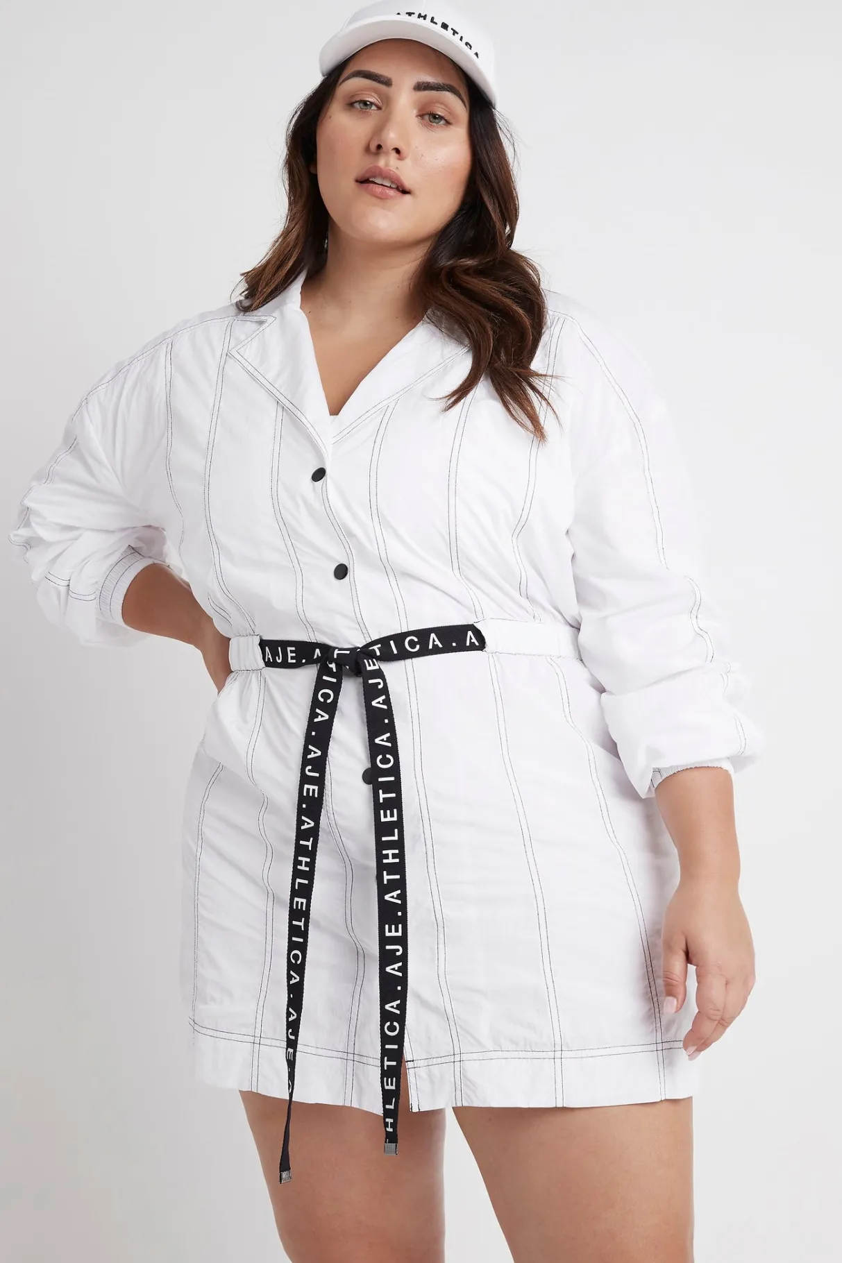 oversized_belted_mini_dress__11.webp Fashion Aje ATHLETICA Oversized Belted Mini Dress 803 White/Black