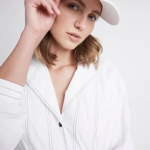 Fashion Aje ATHLETICA Oversized Belted Mini Dress 803 White/Black