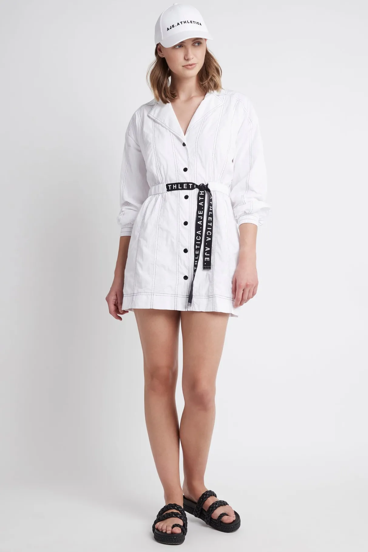 oversized_belted_mini_dress__5.webp Fashion Aje ATHLETICA Oversized Belted Mini Dress 803 White/Black
