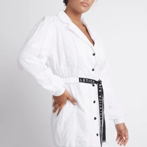 Fashion Aje ATHLETICA Oversized Belted Mini Dress 803 White/Black