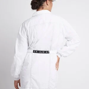 Fashion Aje ATHLETICA Oversized Belted Mini Dress 803 White/Black