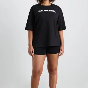 Clearance Aje ATHLETICA Oversized Bold Logo Tee 102 Black/White