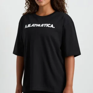 Clearance Aje ATHLETICA Oversized Bold Logo Tee 102 Black/White