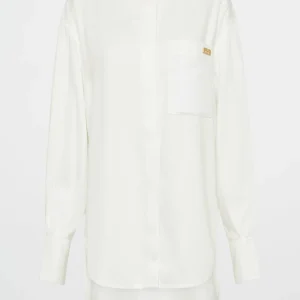 Store Aje ATHLETICA Oversized Denim Shirt 421 White