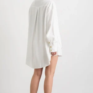Store Aje ATHLETICA Oversized Denim Shirt 421 White