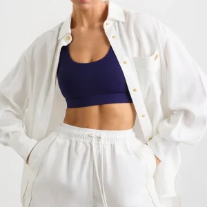 Store Aje ATHLETICA Oversized Denim Shirt 421 White