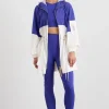 Hot Aje ATHLETICA Oversized Spray Jacket 803 Electric Blue / White