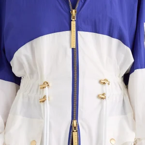 Hot Aje ATHLETICA Oversized Spray Jacket 803 Electric Blue / White