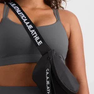 Cheap Aje ATHLETICA Padded Logo Bum Bag 933 Black