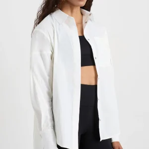 Store Aje ATHLETICA Panel Mesh Shirt 406 Coconut White