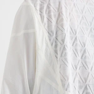 Store Aje ATHLETICA Panel Mesh Shirt 406 Coconut White