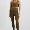 Sale Aje ATHLETICA Panelled 7/8 Legging 236 Deep Khaki