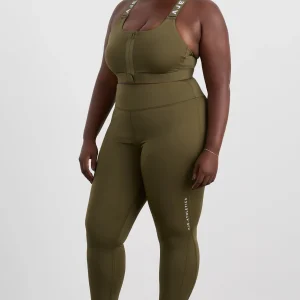 Sale Aje ATHLETICA Panelled 7/8 Legging 236 Deep Khaki