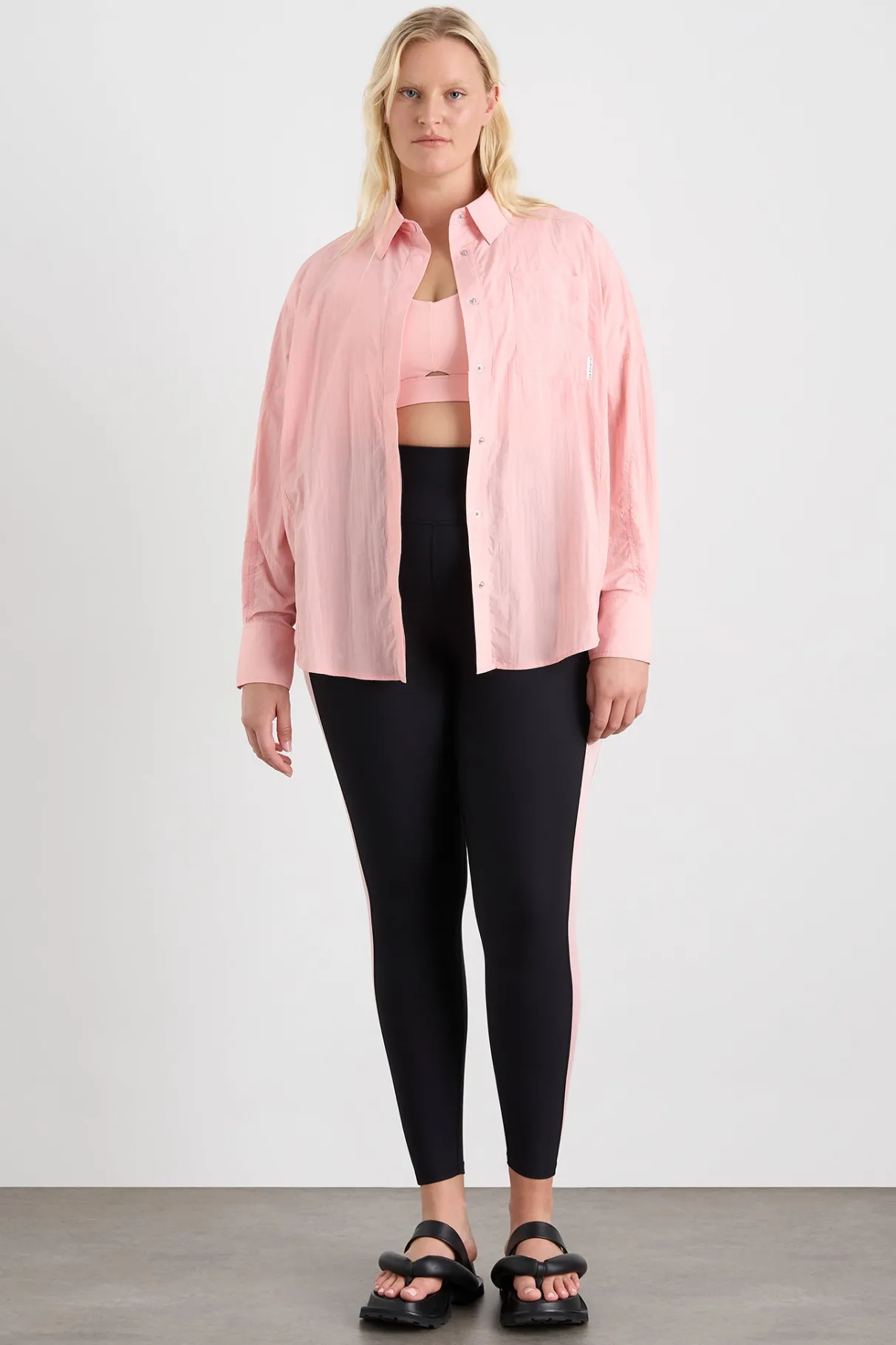 panelled_batwing_shirt__10.webp Shop Aje ATHLETICA Panelled Batwing Shirt 406 Millennial Pink