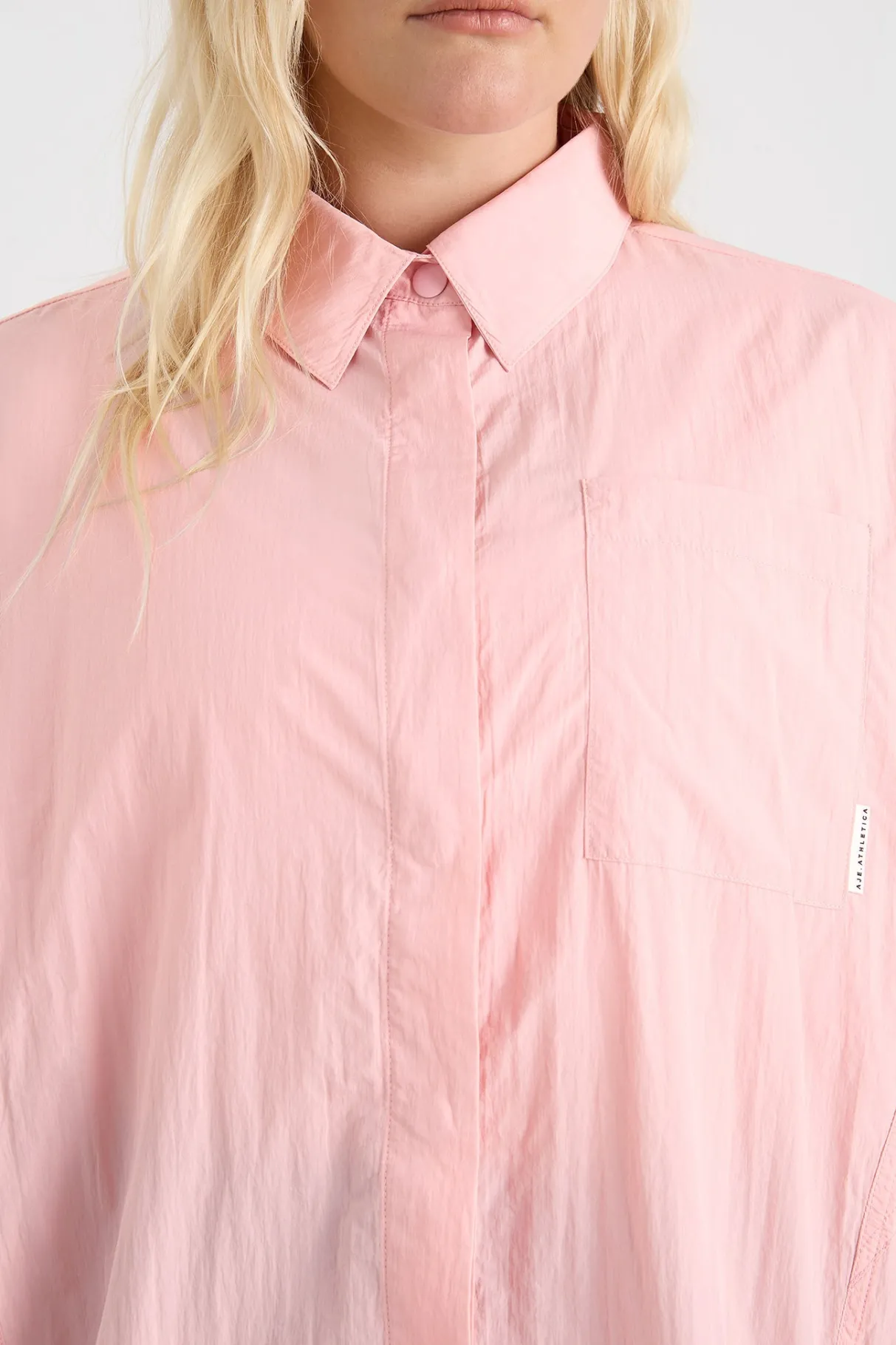 panelled_batwing_shirt__11.webp Shop Aje ATHLETICA Panelled Batwing Shirt 406 Millennial Pink